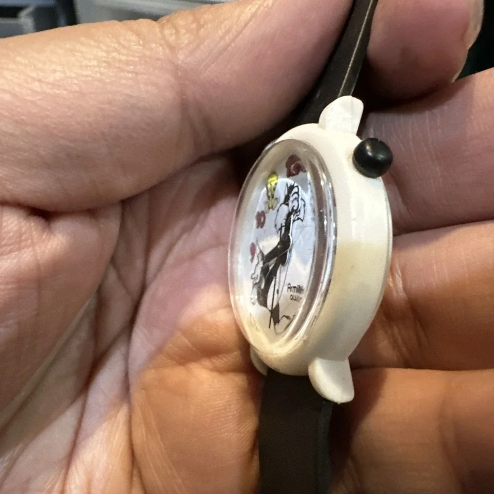 Working Vintage Armitron Quartz Watch Looney Tunes Sylvester & Tweety 32mm Fit 7